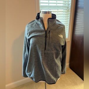 The North Face Heather Gray Fleece Pullover